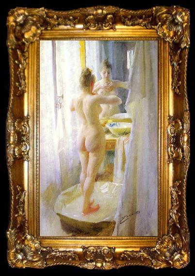 framed  Anders Zorn The Tub, ta009-2